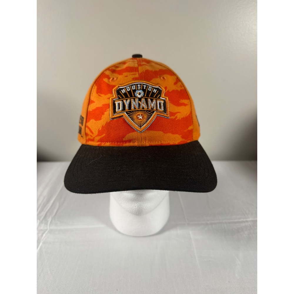 New Era 9TWENTY Houston Dynamo FC Hat Orange Camo MLS Adjustable Strapback Cap